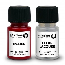 SD COLORS  RACE RED сompatible FORD New Touch Up Paint 8ML REPAIR SCRATCH CHIP BRUSH COLOR CODE RACE RED  (PAINT+LACQUER)