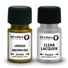 SD COLORS VINTAGE BROWN 4X4 сompatible TOYOTA New Touch Up Paint 8ML REPAIR SCRATCH CHIP BRUSH COLOR CODE 4X4 VINTAGE BROWN (PAINT+LACQUER)
