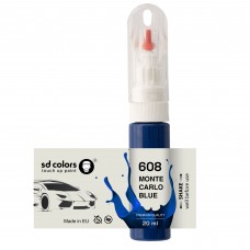 Touch Up Paint 20ml MONTE CARLO BLUE 608 for LAND ROVER Scratch and Chip Repair Brush