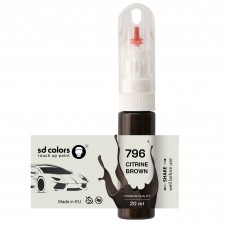 Touch Up Paint 20ml CITRINE BROWN 796 for MERCEDES Scratch and Chip Repair Brush