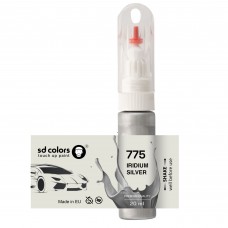 Touch Up Paint 20ml IRIDIUM SILVER 775 for MERCEDES Scratch and Chip Repair Brush