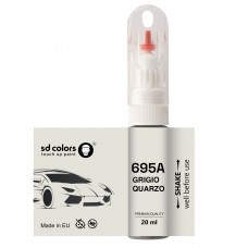 Touch Up Paint 20ml GRIGIO QUARZO 695A for FIAT Scratch and Chip Repair Brush