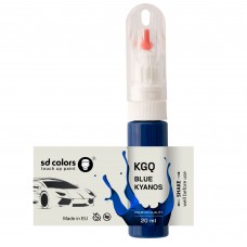 Touch Up Paint 20ml BLUE KYANOS KGQ for PEUGEOT/CITROEN Scratch and Chip Repair Brush