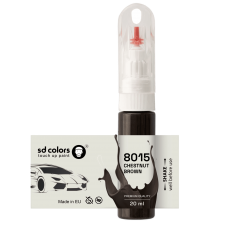 Touch Up Paint 20ml CHESTNUT BROWN 8015 for RAL Scratch and Chip Repair Brush