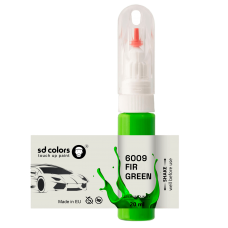 Touch Up Paint 20ml FIR GREEN 6009 for RAL Scratch and Chip Repair Brush