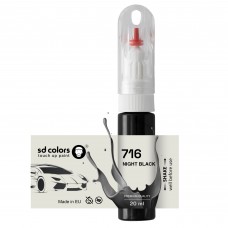 Touch Up Paint 20ml NIGHT BLACK 716 for BMW Scratch and Chip Repair Brush