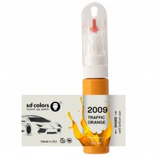Touch Up Paint 20ml TRAFFIC ORANGE 2009 for RAL Scratch and Chip Repair Brush