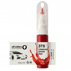 Touch Up Paint 20ml CRIMSON SPARK RED 3T6 for TOYOTA Scratch and Chip Repair Brush