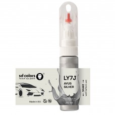 Touch Up Paint 20ml AVUS SILVER LY7J for AUI Scratch and Chip Repair Brush