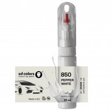 Touch Up Paint 20ml PEPPER WHITE 850 for BMW Scratch and Chip Repair Brush